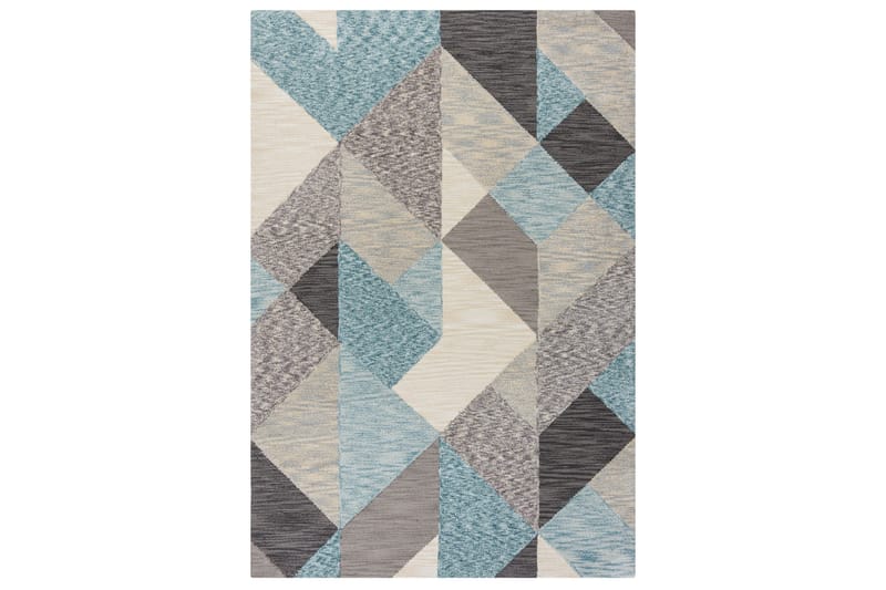 Matta Zest Icon Geometric 120x170 cm Blå - Flair Rugs - Textil & mattor - Matta - Modern matta - Wiltonmatta
