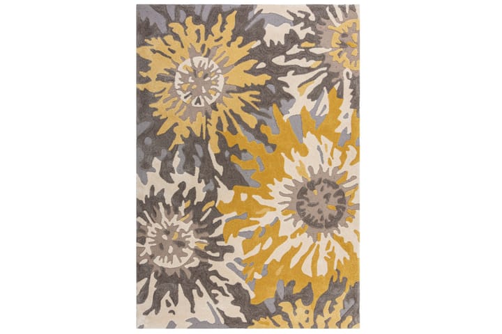 Matta Zest Soft Floral 160x230 cm Grå/Gul - Flair Rugs - Textil & mattor - Matta - Modern matta - Wiltonmatta