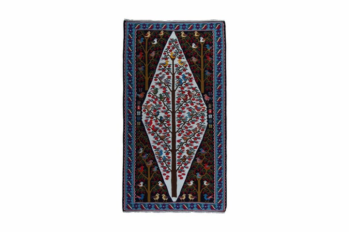 Handknuten Exklusiv Persisk Matta 105x190 cm Kelim - Beige/Blå - Textil & mattor - Matta - Orientalisk matta - Kelimmatta