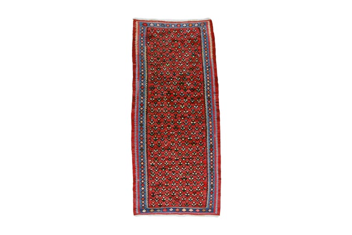 Handknuten Persisk Matta 100x226 cm Kelim - Röd/Blå - Textil & mattor - Matta - Orientalisk matta - Kelimmatta