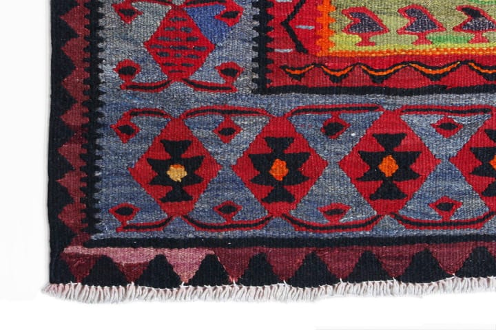 Handknuten Persisk Matta 100x286 cm Kelim - Röd/Mörkblå - Textil & mattor - Matta - Orientalisk matta - Kelimmatta