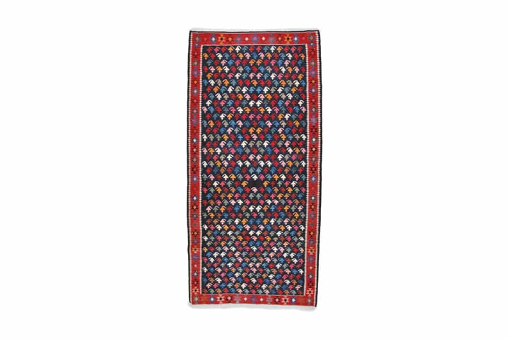 Handknuten Persisk Matta 132x276 cm Kelim - Mörkblå/Röd - Textil & mattor - Matta - Orientalisk matta - Kelimmatta