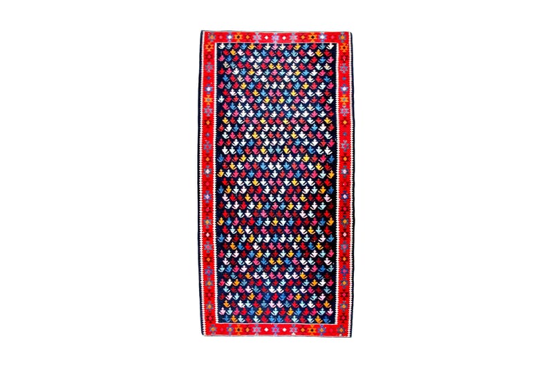 Handknuten Persisk Matta 132x281 cm Kelim - Mörkblå/Röd - Textil & mattor - Matta - Orientalisk matta - Kelimmatta