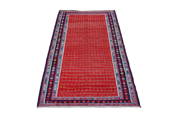 Handknuten Persisk Matta 148x283 cm Kelim - Röd/Mörkblå - Textil & mattor - Matta - Orientalisk matta - Kelimmatta