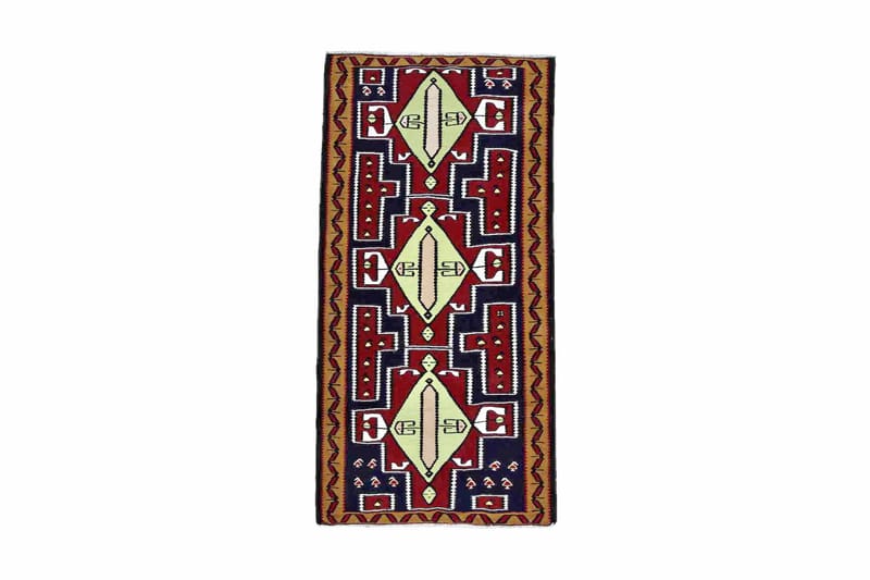 Handknuten Persisk Matta Varni 100x200 cm Kelim - Röd/Brun - Textil & mattor - Matta - Orientalisk matta