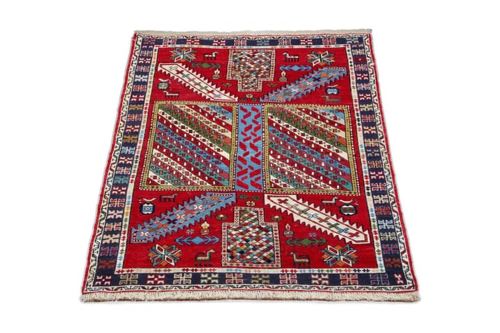 Handknuten Persisk Matta Varni 105x155 cm Kelim - Röd/Mörkblå - Textil & mattor - Matta - Orientalisk matta - Kelimmatta