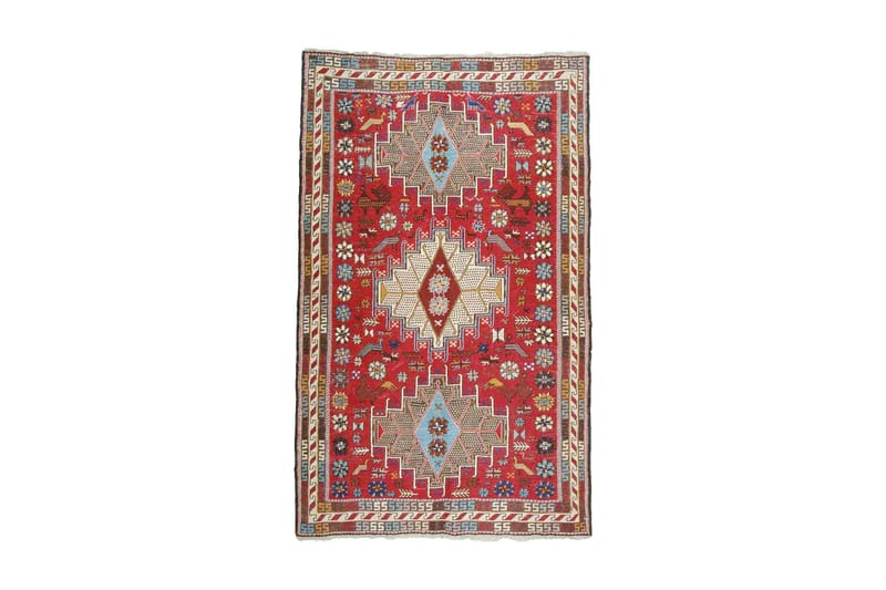 Handknuten Persisk Matta Varni 124x205 cm Kelim - Röd/Beige - Textil & mattor - Matta - Orientalisk matta - Kelimmatta