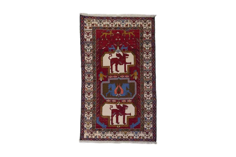 Handknuten Persisk Patchworkmatta 117x195 cm Kelim - Röd/Beige - Textil & mattor - Matta - Orientalisk matta - Kelimmatta
