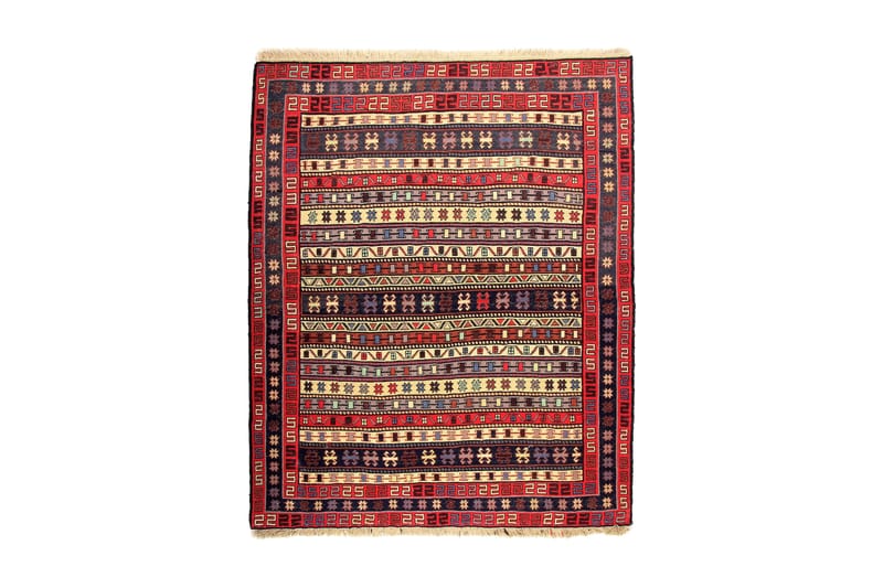 Handknuten Persisk Ullmatta 156x192 cm Kelim - Flerfärgad - Textil & mattor - Matta - Orientalisk matta - Kelimmatta