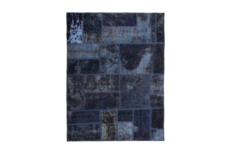 Handknuten Patchworkmatta Ull/Garn Flerfärgad 130x168cm - Flerfärgad - Textil & mattor - Matta - Orientalisk matta - Patchwork matta