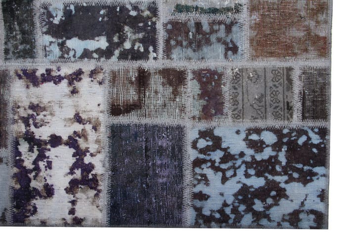 Handknuten Patchworkmatta Ull/Garn Flerfärgad 170x224cm - Flerfärgad - Textil & mattor - Matta - Orientalisk matta - Patchwork-matta
