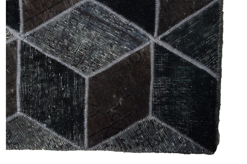Handknuten Patchworkmatta Ull/Garn Flerfärgad 176x247cm - Flerfärgad - Textil & mattor - Matta - Orientalisk matta - Patchwork-matta
