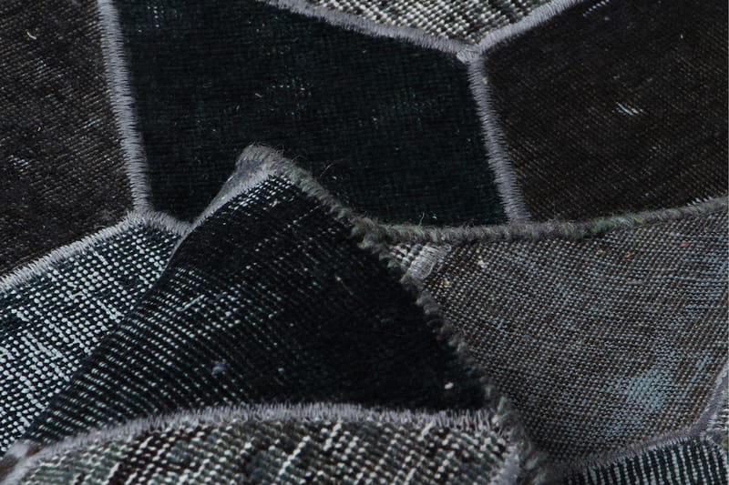 Handknuten Patchworkmatta Ull/Garn Flerfärgad 176x247cm - Flerfärgad - Textil & mattor - Matta - Orientalisk matta - Patchwork-matta