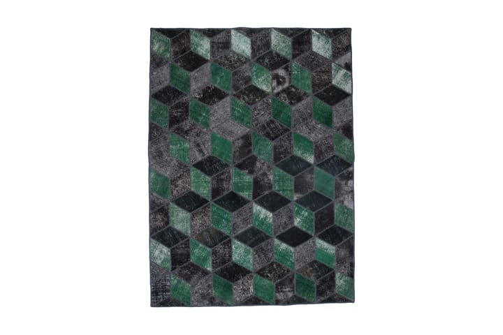 Handknuten Patchworkmatta Ull/Garn Flerfärgad 178x244cm - Flerfärgad - Textil & mattor - Matta - Orientalisk matta - Patchwork matta