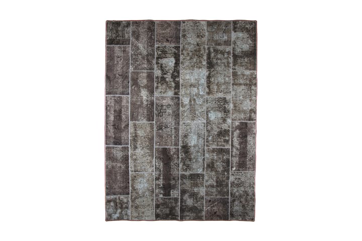 Handknuten Patchworkmatta Ull/Garn Flerfärgad 185x244cm - Flerfärgad - Textil & mattor - Matta - Orientalisk matta - Patchwork-matta
