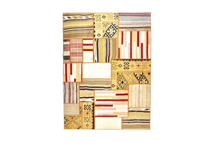 Handknuten Persisk Matta 135x270 cm Kelim - Flerfärgad - Textil & mattor - Matta - Orientalisk matta - Patchwork-matta