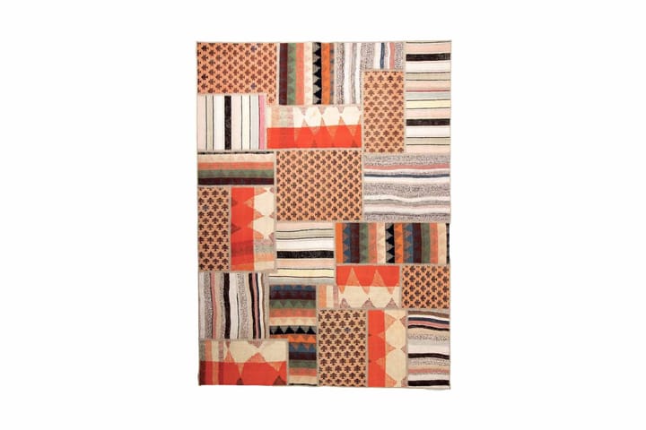 Handknuten Persisk Patchwork Ullmatta 149x203 cm Garn - Flerfärgad - Textil & mattor - Matta - Orientalisk matta - Patchwork matta