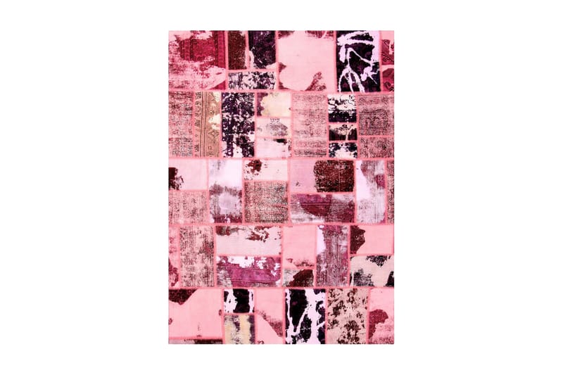 Handknuten Persisk Patchwork Ullmatta 169x235 cm Garn - Flerfärgad - Textil & mattor - Matta - Orientalisk matta - Patchwork-matta
