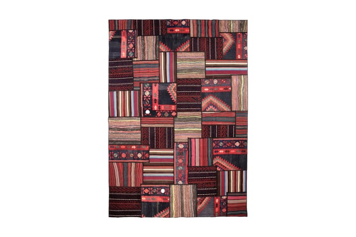 Handknuten Persisk Patchwork Ullmatta 209x302 cm Garn - Flerfärgad - Textil & mattor - Matta - Orientalisk matta - Patchwork-matta