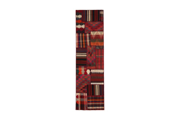 Handknuten Persisk Patchwork Ullmatta 70x254 cm Garn - Flerfärgad - Textil & mattor - Matta - Orientalisk matta - Patchwork-matta