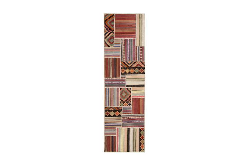 Handknuten Persisk Patchwork Ullmatta 71x253 cm Garn - Flerfärgad - Textil & mattor - Matta - Orientalisk matta - Patchwork-matta