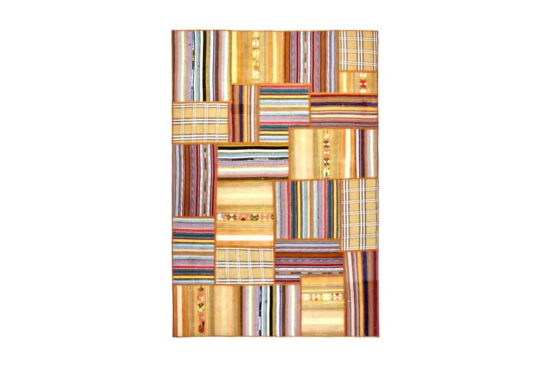 Handknuten Persisk Patchworkmatta 158x235 cm - Flerfärgad - Textil & mattor - Matta - Orientalisk matta - Patchwork-matta