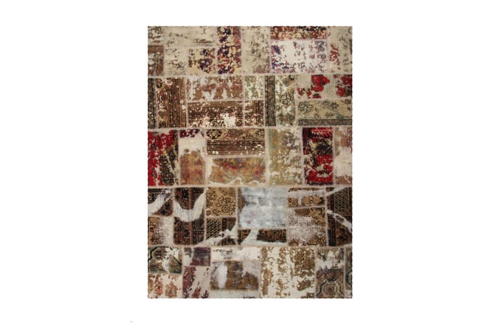 Handknuten Persisk Patchworkmatta 168x223 cm - Beige/Brun - Textil & mattor - Matta - Orientalisk matta - Patchwork-matta