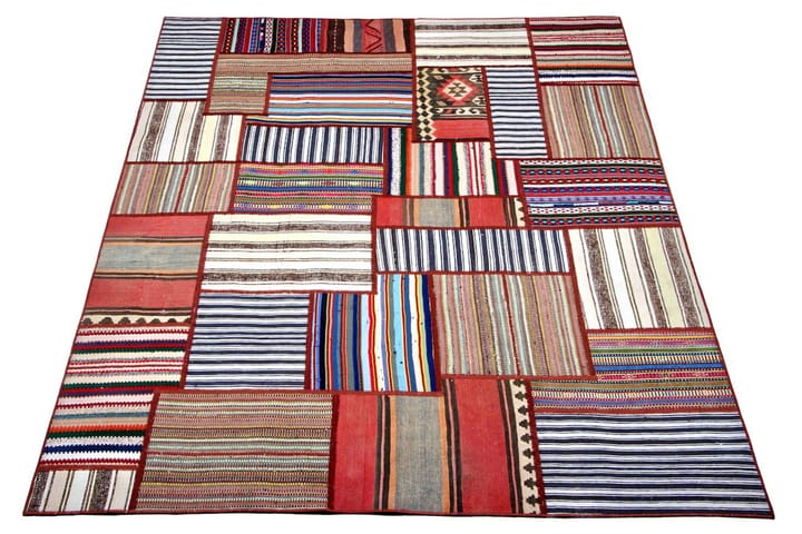 Handknuten Persisk Patchworkmatta 179x241 cm - Flerfärgad - Textil & mattor - Matta - Orientalisk matta - Patchwork-matta