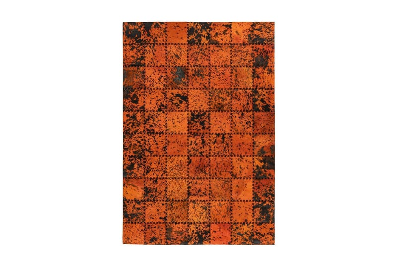 Matta Dulvabier Fohav 120x170 cm Orange/Läder - D-Sign - Textil & mattor - Matta - Orientalisk matta - Patchwork-matta