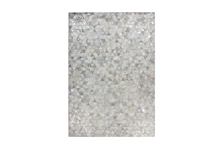 Matta Hingre Ldu 120x170 cm Grå/Silver/Läder - D-Sign - Textil & mattor - Matta - Orientalisk matta