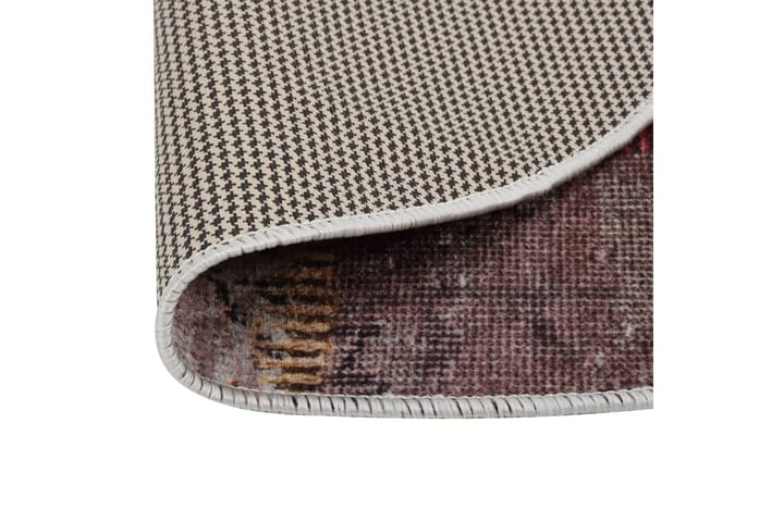 Matta tvättbar lappmönster Ï†120 cm flerfärgad halkfri - Flerfärgad - Textil & mattor - Matta - Orientalisk matta - Patchwork-matta