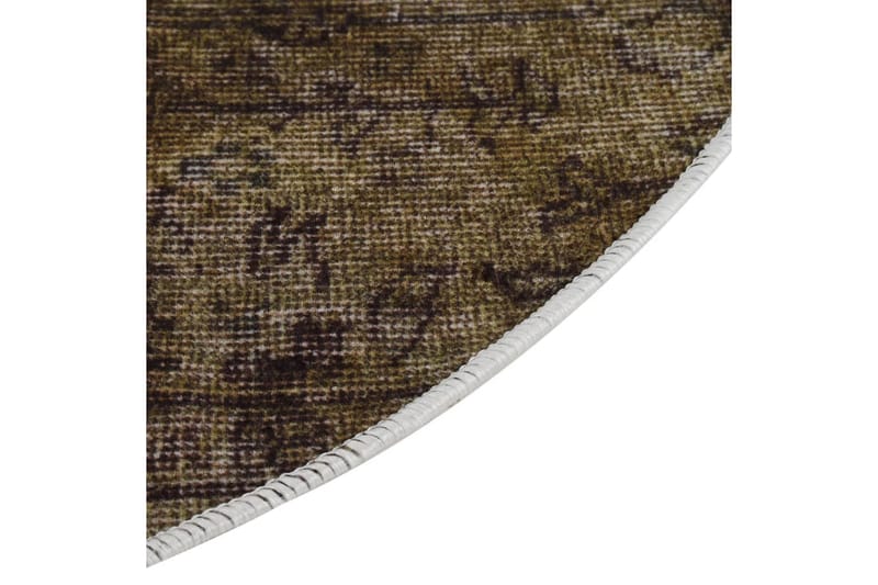 Matta tvättbar lappmönster Ï†120 cm flerfärgad halkfri - Flerfärgad - Textil & mattor - Matta - Orientalisk matta - Patchwork-matta