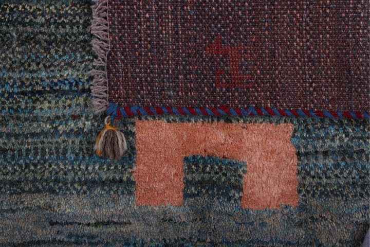 Handknuten Gabbeh Shiraz Ull Blå/Grå 81x134cm - Grå|Blå - Textil & mattor - Matta - Orientalisk matta