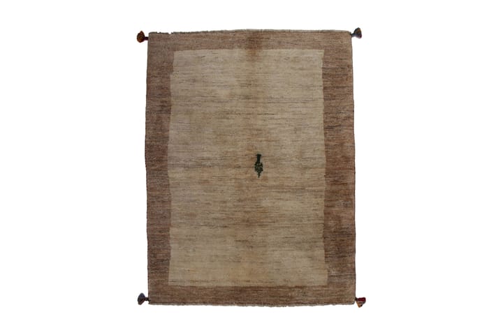 Handknuten Gabbeh Shiraz Ull Creme/Beige 101x137cm - Créme|Beige - Textil & mattor - Matta - Orientalisk matta