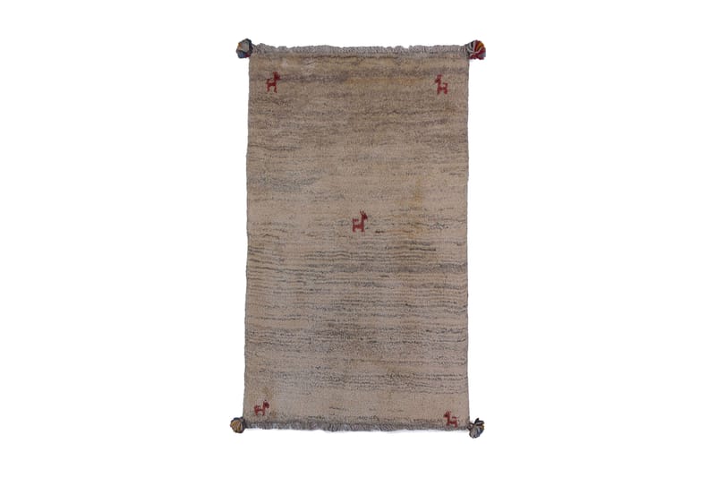Handknuten Gabbeh Shiraz Ull Creme/Grå 76x127cm - Grå|Créme - Textil & mattor - Matta - Orientalisk matta