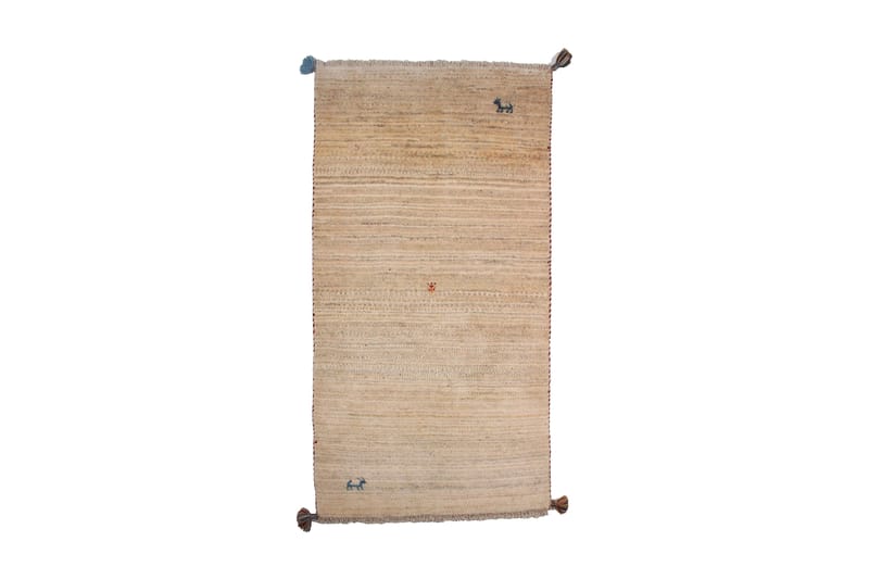 Handknuten Gabbeh Shiraz Ull Creme/Grå 76x148cm - Grå|Créme - Textil & mattor - Matta - Orientalisk matta