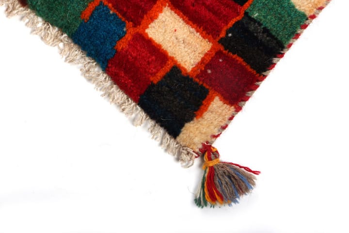 Handknuten Gabbeh Shiraz Ull Flerfärgad 77x117cm - Flerfärgad - Textil & mattor - Matta - Orientalisk matta