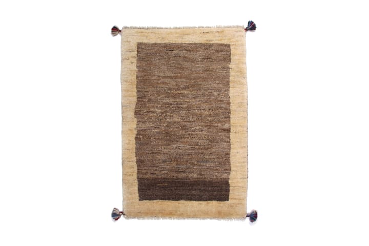 Handknuten Gabbeh Shiraz Ull Grå/Beige 69x108cm - Grå|Beige - Textil & mattor - Matta - Orientalisk matta