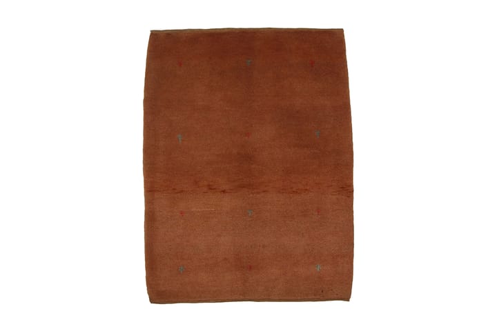 Handknuten Gabbeh Shiraz Ull Orange 105x141cm - Orange - Textil & mattor - Matta - Orientalisk matta