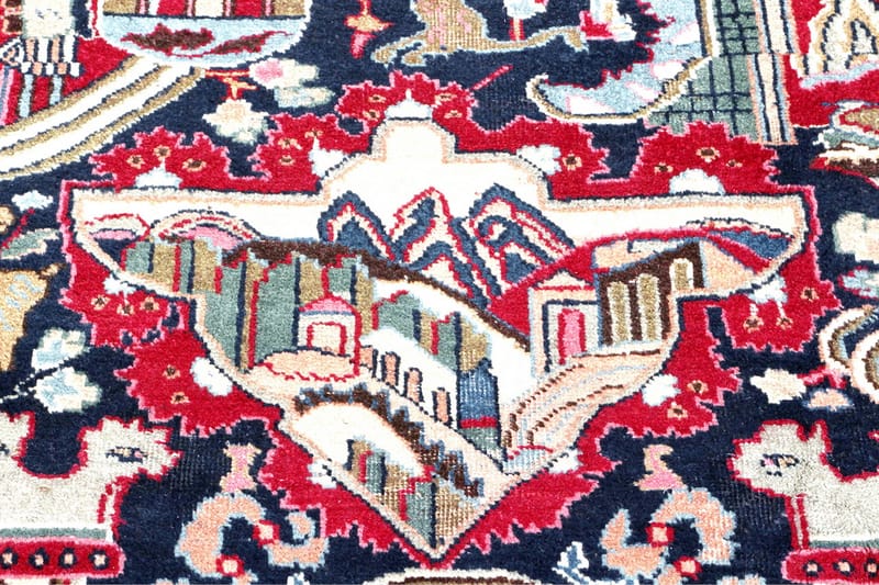 Handknuten Persisk Matta 129x311 cm - Mörkblå/Röd - Textil & mattor - Matta - Orientalisk matta