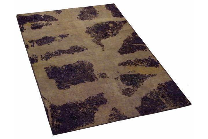 Handknuten Persisk Matta 133x205 cm Vintage - Beige/Lila - Textil & mattor - Matta - Orientalisk matta