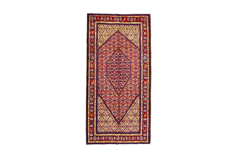 Handknuten Persisk Matta 144x299 cm - Röd/Mörkblå - Textil & mattor - Matta - Orientalisk matta