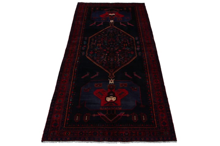 Handknuten Persisk Matta 150x356 cm - Mörkblå/Röd - Textil & mattor - Matta - Orientalisk matta
