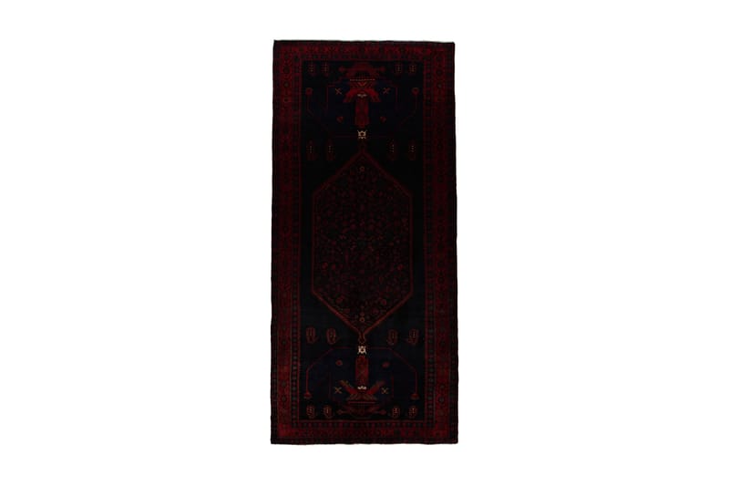 Handknuten Persisk Matta 159x377 cm - Svart/Röd - Textil & mattor - Matta - Orientalisk matta