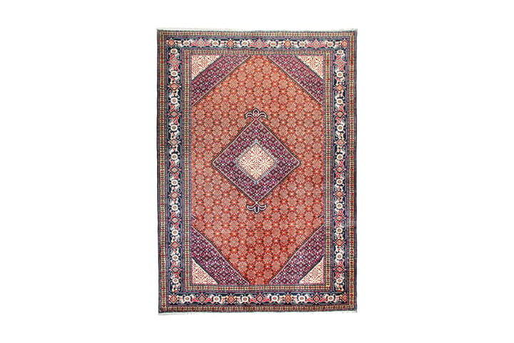 Handknuten Persisk Matta 192x247 cm - Koppar/Mörkblå - Textil & mattor - Matta - Orientalisk matta