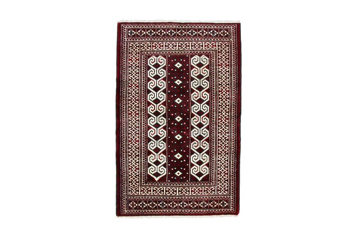 Handknuten Persisk Matta 83x130 cm - Mörkröd/Beige - Textil & mattor - Matta - Orientalisk matta