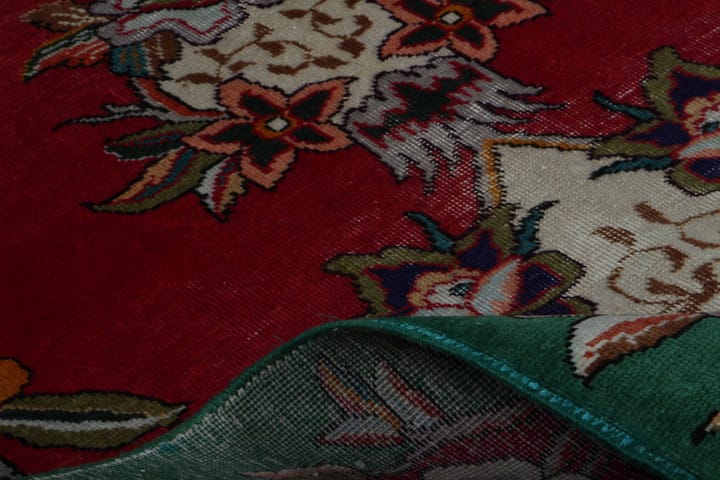 Handknuten Persisk Patinamatta 146x202 cm - Röd/Grön - Textil & mattor - Matta - Orientalisk matta