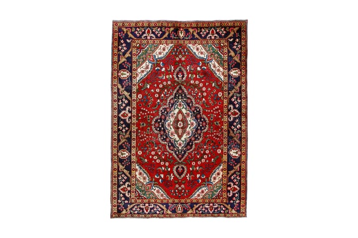 Handknuten Persisk Patinamatta 195x300 cm - Röd/Mörkblå - Textil & mattor - Matta - Orientalisk matta