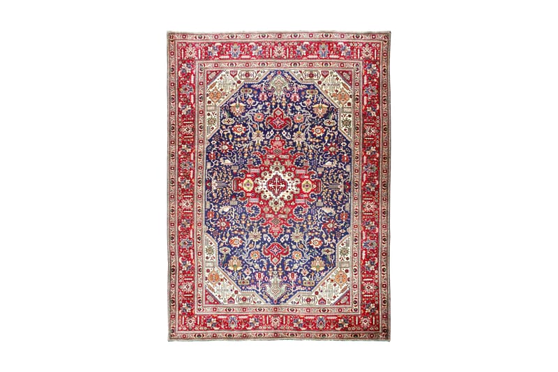 Handknuten Persisk Patinamatta 207x293 cm - Mörkblå/Röd - Textil & mattor - Matta - Orientalisk matta