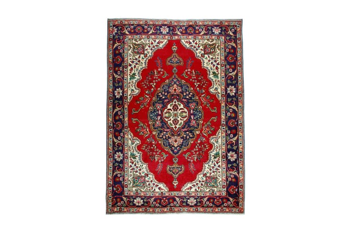 Handknuten Persisk Patinamatta 210x300 cm - Röd/Mörkblå - Textil & mattor - Matta - Orientalisk matta